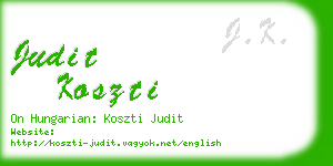 judit koszti business card